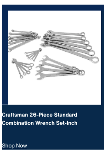Craftsman 26-Piece Standard Combination Wrench Set-Inch